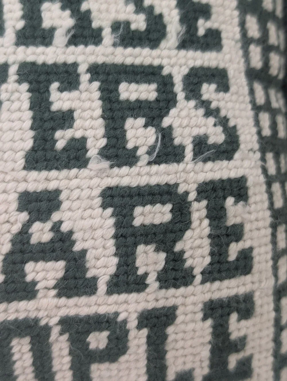 Horse Lovers Are Stable People Needlepoint Throw Pillow Novelty Equestrian Vntg